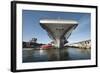 Uss Theodore Roosevelt Pulls Out of Newport News Shipyard-null-Framed Photographic Print