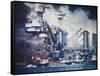 USS West Virginia Pearl Harbor-null-Framed Stretched Canvas