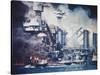 USS West Virginia Pearl Harbor-null-Stretched Canvas