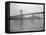 USS Wisconsin Passing beneath Manhattan Bridge-Sam Goldstein-Framed Stretched Canvas