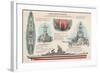 USS Wisconsin - Technical-Lantern Press-Framed Art Print