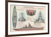 USS Wisconsin - Technical-Lantern Press-Framed Premium Giclee Print