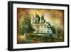 Usse Castle - Retro Styled Picture-Maugli-l-Framed Art Print