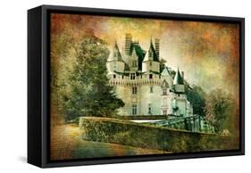 Usse Castle - Retro Styled Picture-Maugli-l-Framed Stretched Canvas