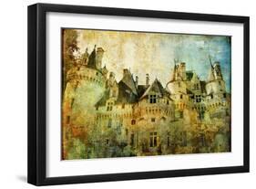 Usse - Fairy Castle Loire' Valley- Picture In Painting Style-Maugli-l-Framed Art Print