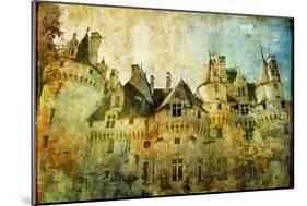 Usse - Fairy Castle Loire' Valley- Picture In Painting Style-Maugli-l-Mounted Art Print