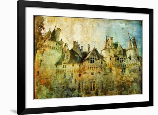 Usse - Fairy Castle Loire' Valley- Picture In Painting Style-Maugli-l-Framed Art Print