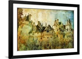 Usse - Fairy Castle Loire' Valley- Picture In Painting Style-Maugli-l-Framed Art Print