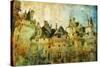 Usse - Fairy Castle Loire' Valley- Picture In Painting Style-Maugli-l-Stretched Canvas