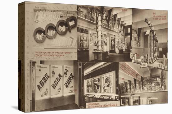 USSR, Catalogue of the Soviet Pavilion at the International Press Exhibition, Cologne, 1928-El Lissitzky-Stretched Canvas