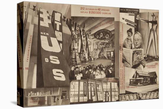 USSR, Catalogue of the Soviet Pavilion at the International Press Exhibition, Cologne, 1928-El Lissitzky-Stretched Canvas