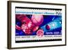 USSR - CIRCA 1984: A Stamp Printed in Ussr, Shows Venus Halley's-maxim ibragimov-Framed Photographic Print