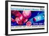 USSR - CIRCA 1984: A Stamp Printed in Ussr, Shows Venus Halley's-maxim ibragimov-Framed Photographic Print