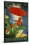 Ussr Health Resorts Intourist Travel Poster-null-Stretched Canvas