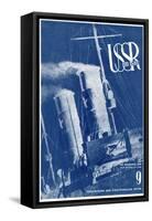 USSR in Construction. Cover Design, 1933-1934-El Lissitzky-Framed Stretched Canvas