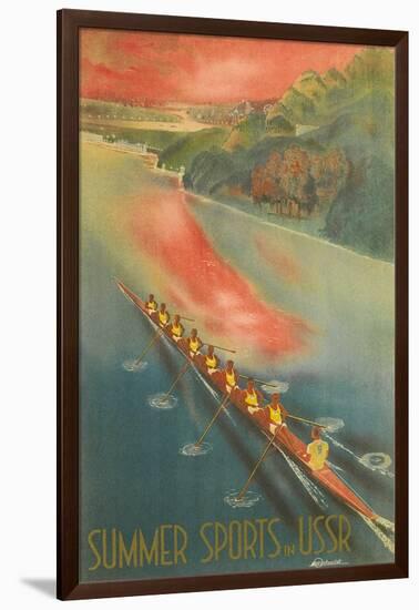 Ussr Summer Sports Poster-null-Framed Art Print