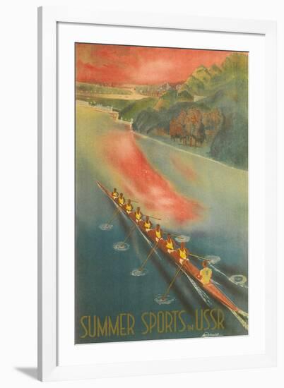 Ussr Summer Sports Poster-null-Framed Art Print