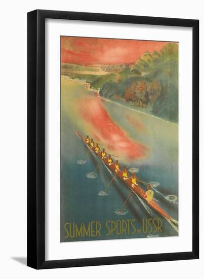 Ussr Summer Sports Poster-null-Framed Art Print