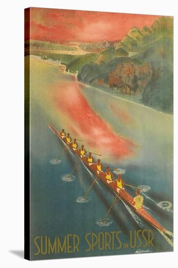 Ussr Summer Sports Poster-null-Stretched Canvas