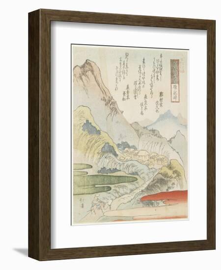 Usui Pass, 1831-Toyota Hokkei-Framed Giclee Print