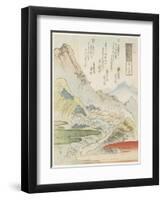 Usui Pass, 1831-Toyota Hokkei-Framed Giclee Print