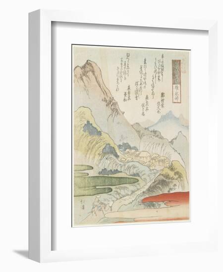 Usui Pass, 1831-Toyota Hokkei-Framed Giclee Print