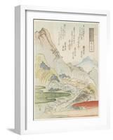 Usui Pass, 1831-Toyota Hokkei-Framed Giclee Print