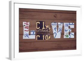 UT State Love-Design Turnpike-Framed Giclee Print