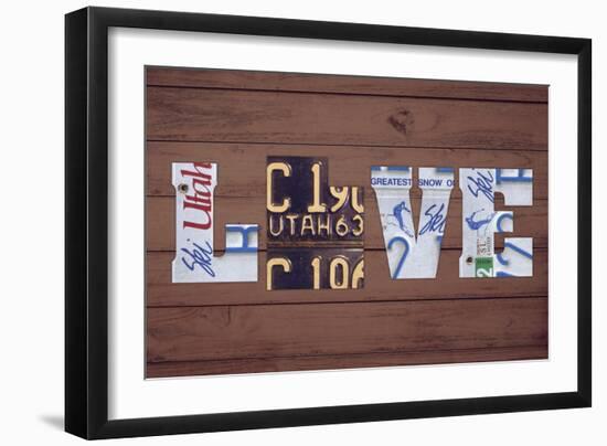 UT State Love-Design Turnpike-Framed Giclee Print