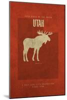 UT State Minimalist Posters-Red Atlas Designs-Mounted Giclee Print