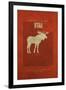 UT State Minimalist Posters-Red Atlas Designs-Framed Giclee Print