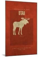 UT State Minimalist Posters-Red Atlas Designs-Mounted Giclee Print