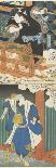 The Sea at Satta-Utagawa Hirosada-Lamina Framed Poster