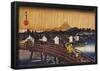 Utagawa Hiroshige A Bridge in the Rain-null-Framed Poster