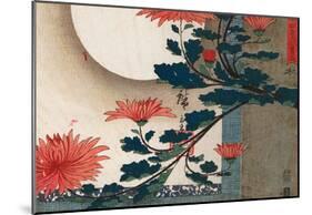 Utagawa Hiroshige Chrysanthemums-null-Mounted Poster