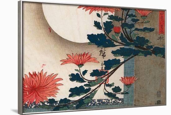 Utagawa Hiroshige Chrysanthemums-null-Framed Art Print