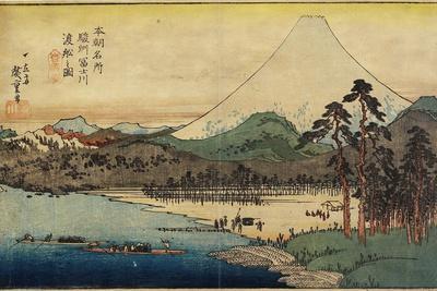 Ferry Boats at Fuji River in Sunshu Province, C. 1832-1839