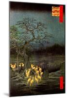 Utagawa Hiroshige Fire Foxes-null-Mounted Poster