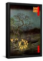 Utagawa Hiroshige Fire Foxes-null-Framed Poster
