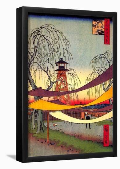 Utagawa Hiroshige Hatsune Riding Grounds-null-Framed Poster