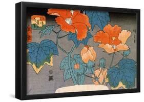 Utagawa Hiroshige Hibiscus-null-Framed Poster