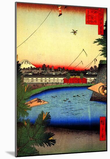 Utagawa Hiroshige Hibiya and Soto-Sakurada-null-Mounted Poster