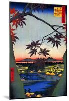 Utagawa Hiroshige Japanese Maple Trees at Mama-null-Mounted Poster