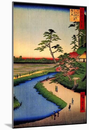 Utagawa Hiroshige Kanda Aqueduct at Sekuguchi-null-Mounted Poster