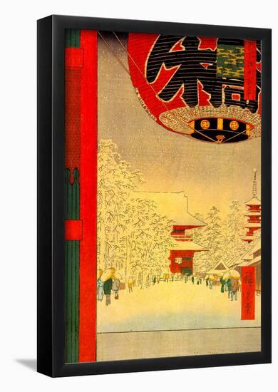 Utagawa Hiroshige Kinryuzan Temple-null-Framed Poster