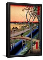 Utagawa Hiroshige Koume Embankment-null-Framed Poster