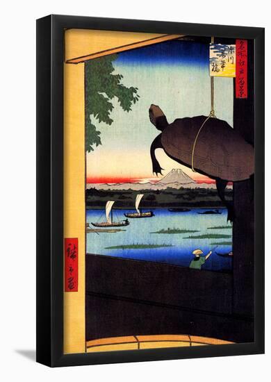 Utagawa Hiroshige Mannen Bridge-null-Framed Poster