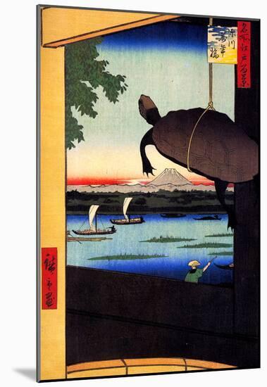 Utagawa Hiroshige Mannen Bridge-null-Mounted Poster