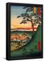 Utagawa Hiroshige Original Fuji in Meguro-null-Framed Poster