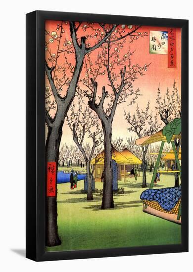 Utagawa Hiroshige Plum Garden in Kamata-null-Framed Poster